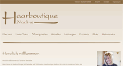 Desktop Screenshot of haarboutique-nadine.de