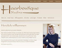 Tablet Screenshot of haarboutique-nadine.de